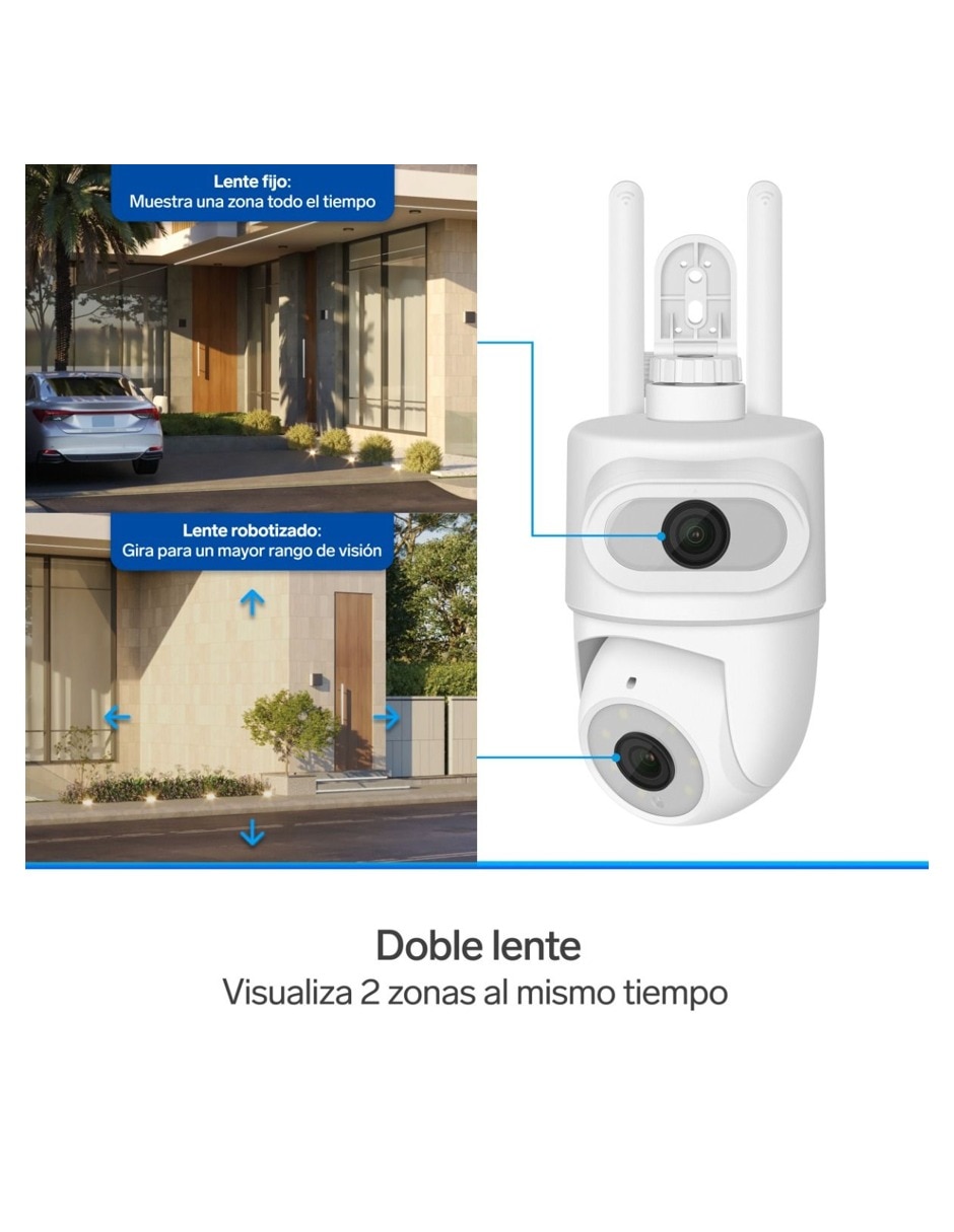 Cámara Wi-Fi de seguridad Steren Alámbrica Full HD 110° para exterior