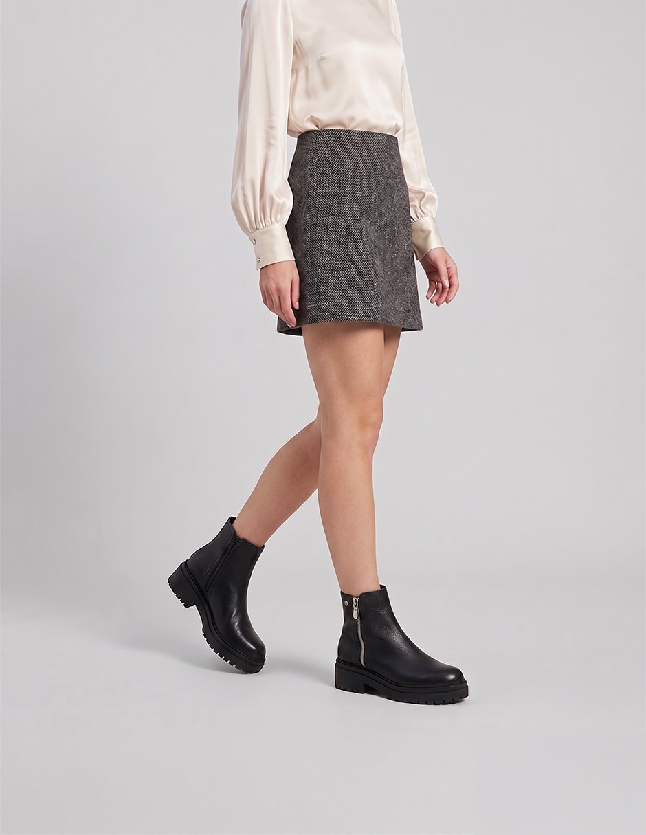 Bota cowboy al tobillo Rbcollection rbsoul de piel para mujer