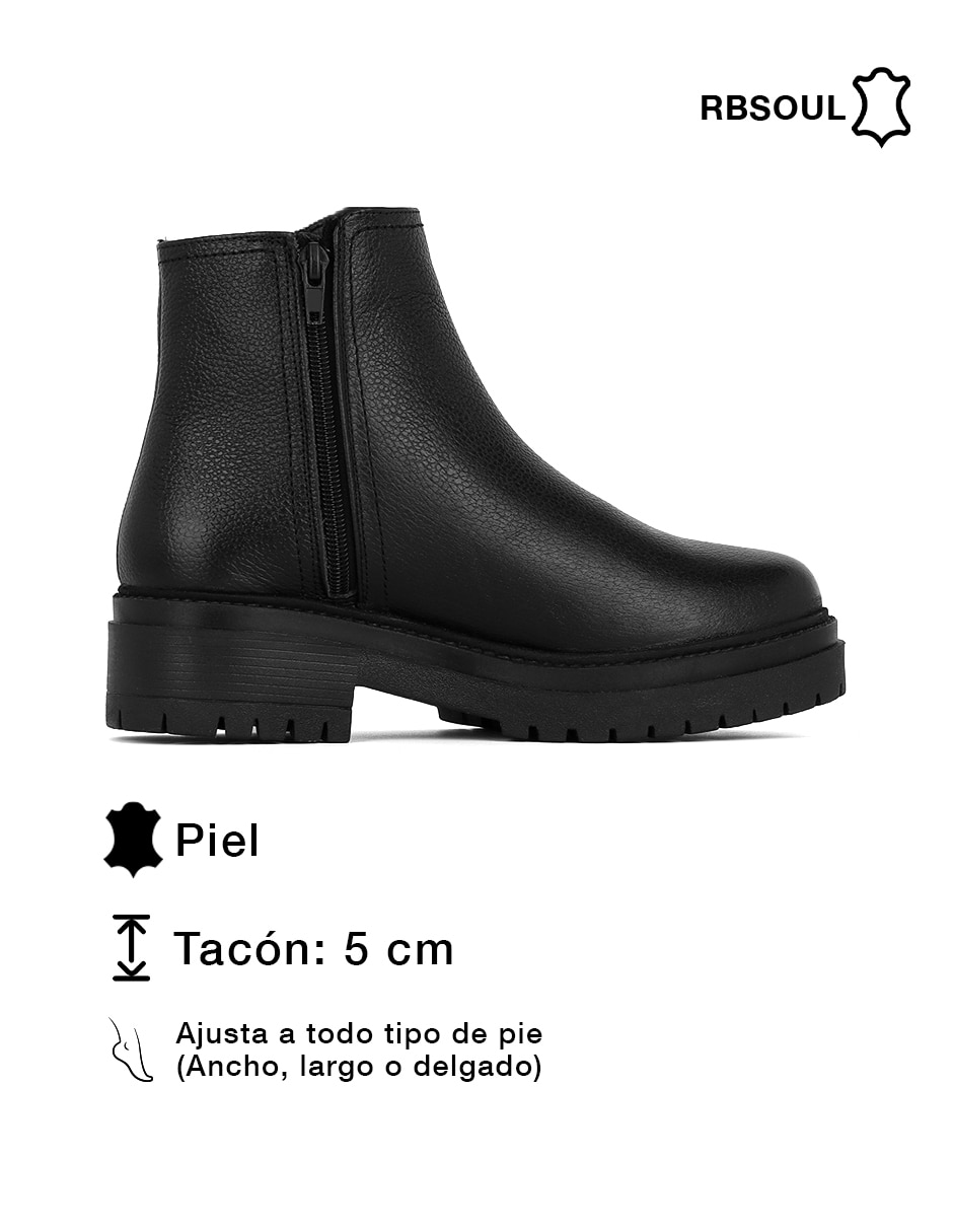 Bota cowboy al tobillo Rbcollection rbsoul de piel para mujer