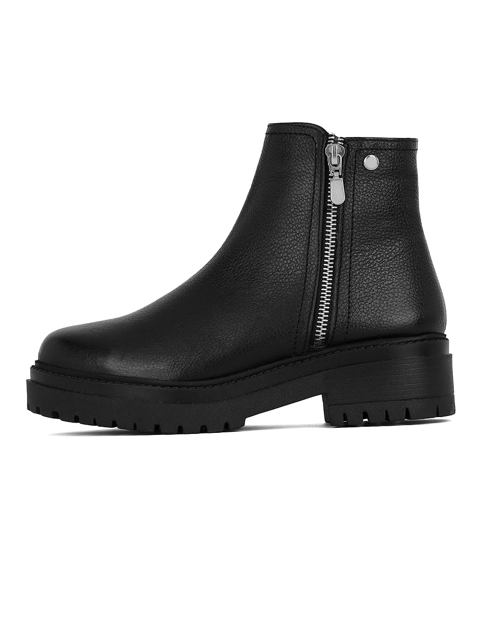 Bota cowboy al tobillo rbsoul de piel para mujer