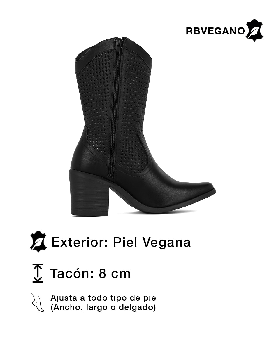 Botín media pierna Rbcollection Rbvegano de para mujer