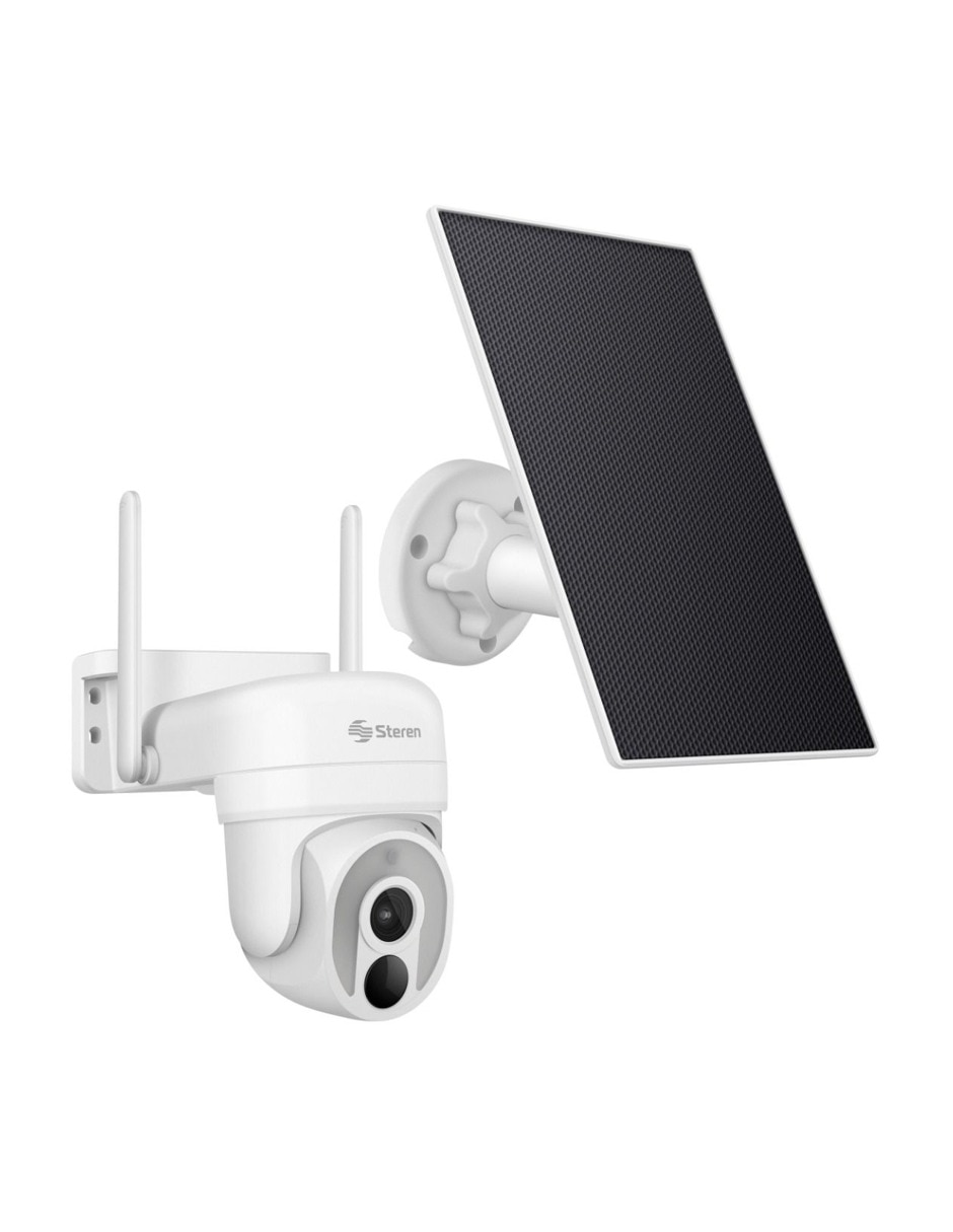Cámara Wi-Fi de seguridad Steren modelo CCTV-645 Inalámbrica 2K 80° con capacidad para grabar para exterior