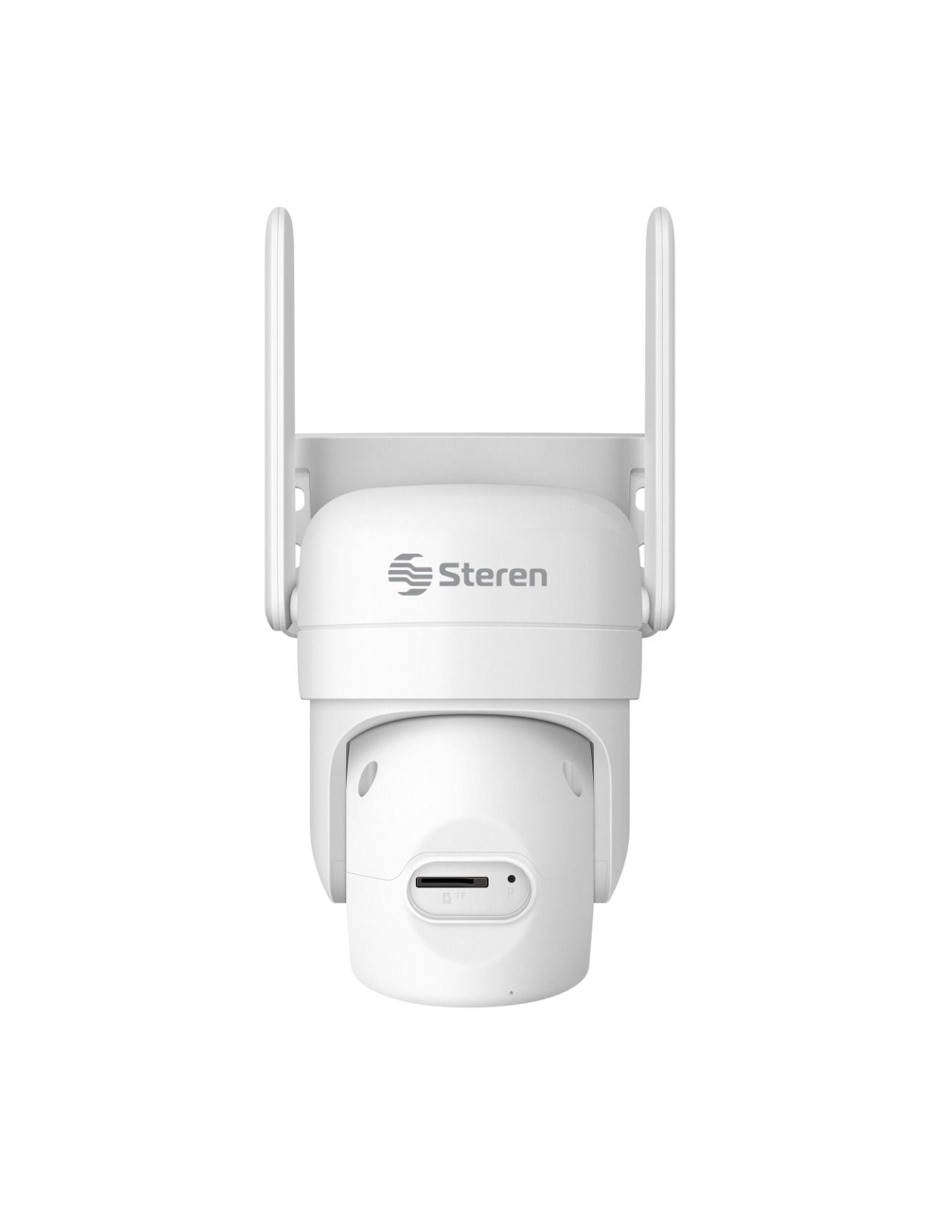 Cámara Wi-Fi de seguridad Steren modelo CCTV-645 Inalámbrica 2K 80° con capacidad para grabar para exterior