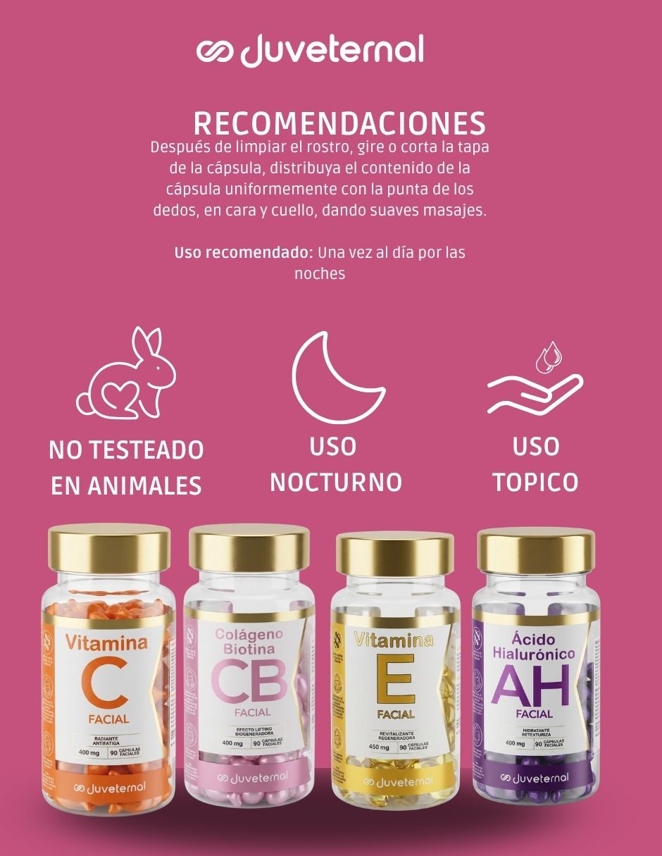 Kit de cápsulas faciales Juveternal para piel mixta