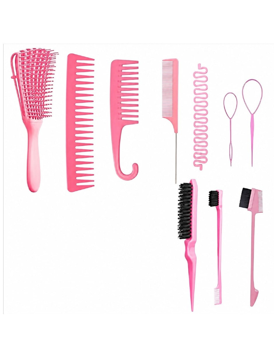 Cepillo para cabello de plástico 4