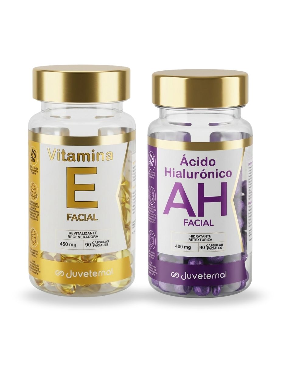Kit de cápsulas faciales vitamina E y ácido Hialurónico hidratación facial Kit de cápsulas faciales vitamina E y ácido Hialurónico hidratación facial