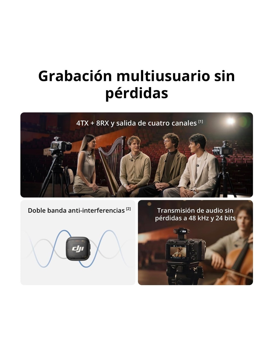 Micrófono Dji Mic 3 inalámbrica