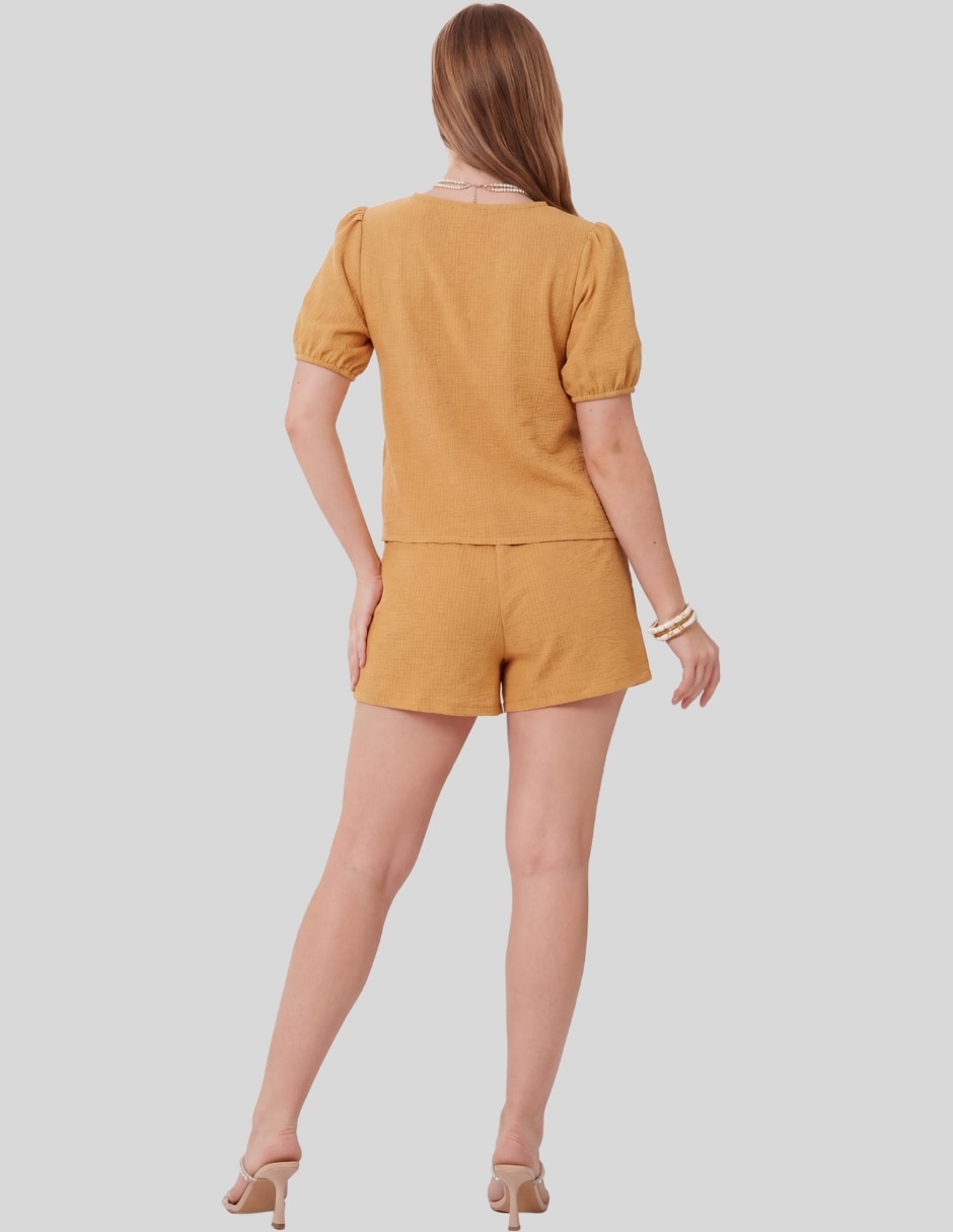 Conjunto casual con lazos para mujer 6