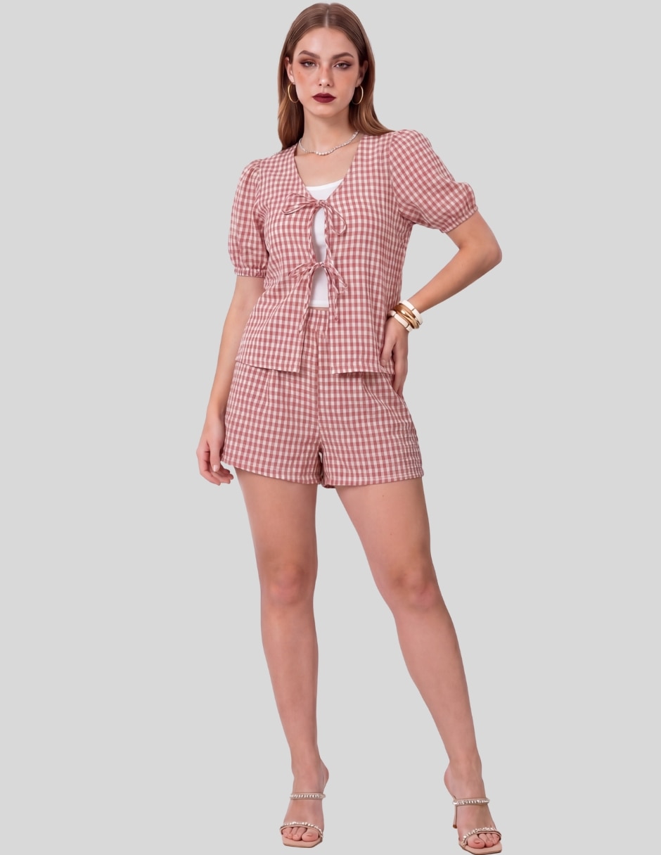 Conjunto casual con lazos para mujer Conjunto casual con lazos para mujer