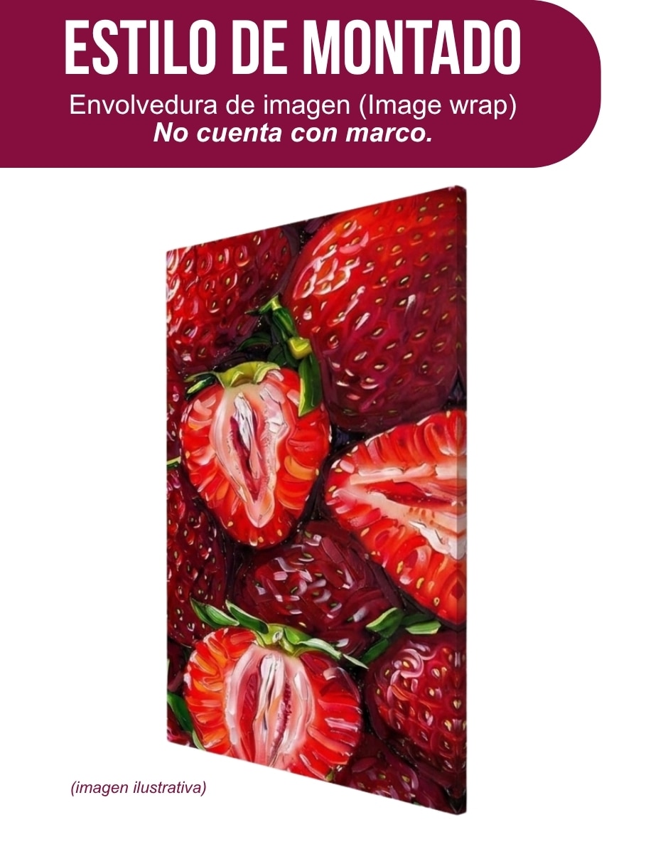 Cuadro decorativo Genérica Impresion Fresas