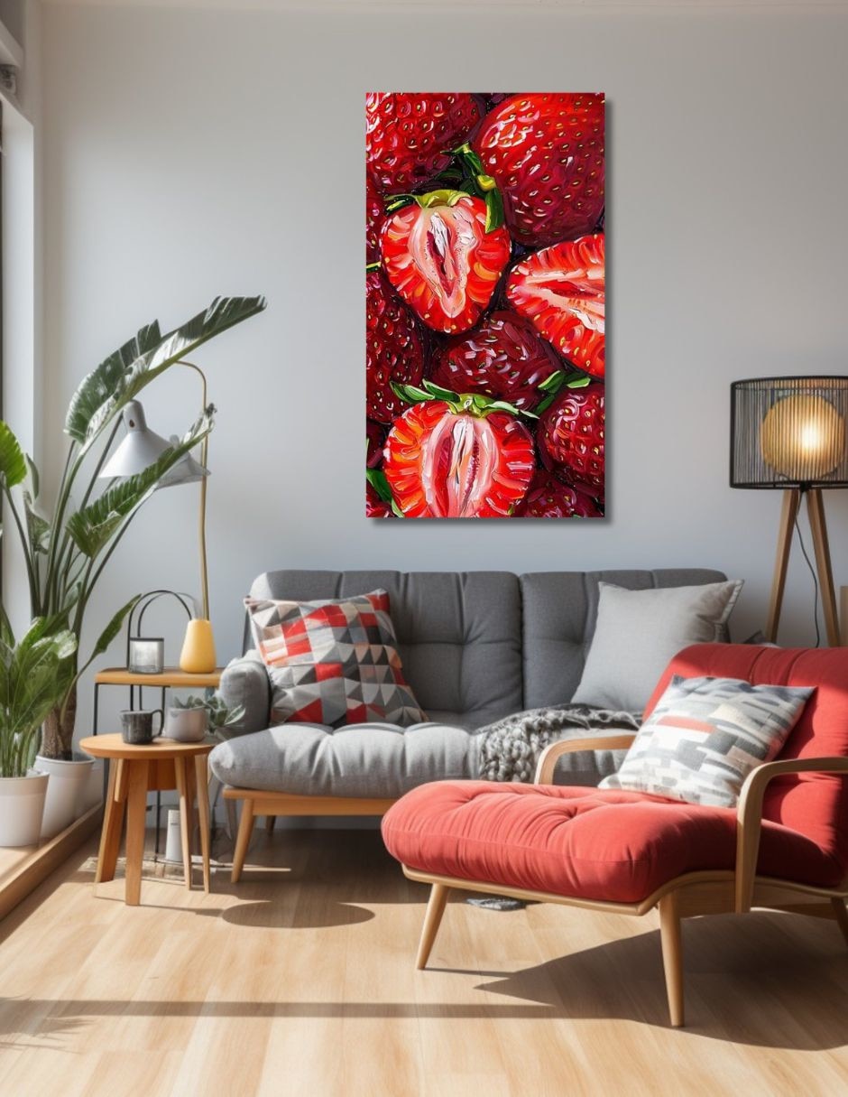 Cuadro decorativo Genérica Impresion Fresas