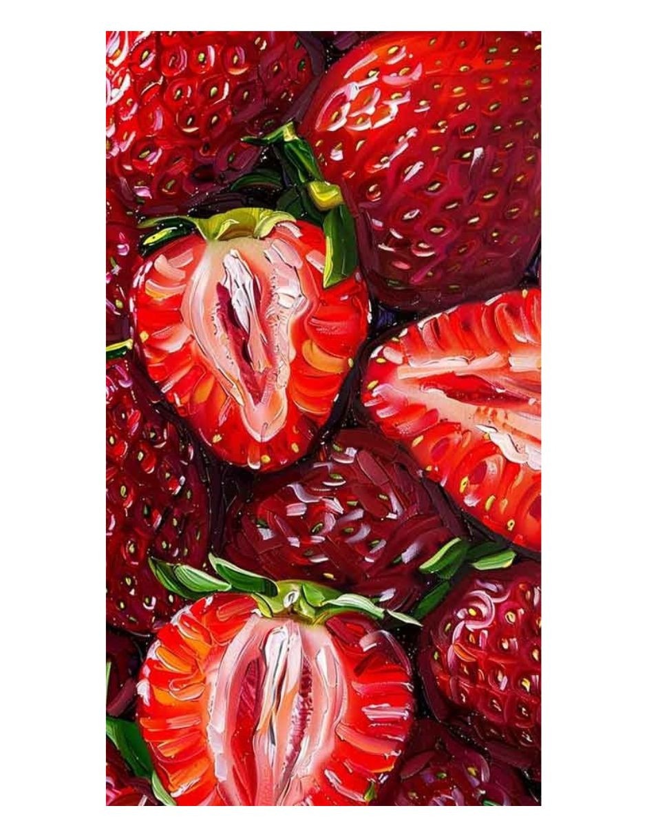 Cuadro decorativo Impresion Fresas
