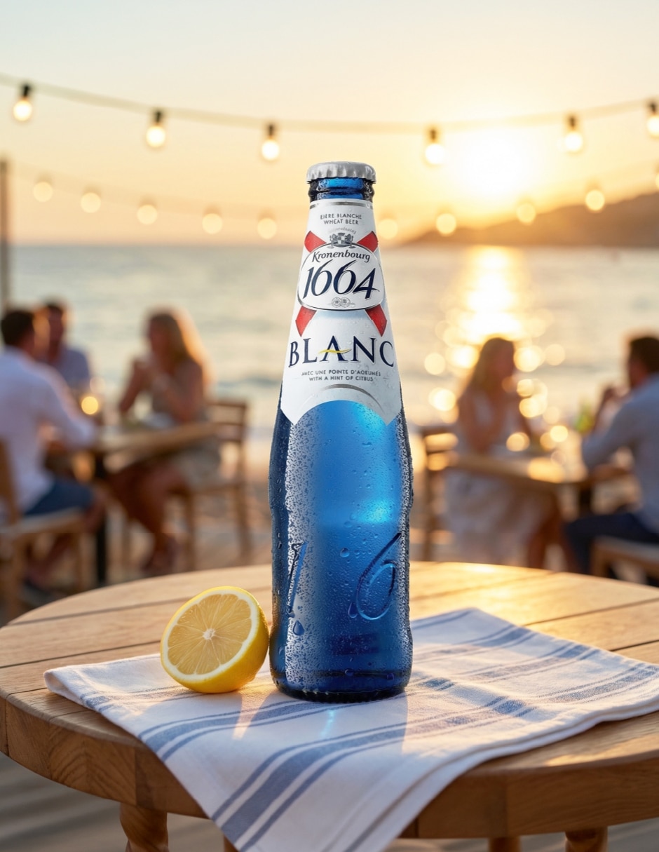 Cerveza clara Kronenbourg Cerveza Belgian Wheat Clara Amargo 330 ml
