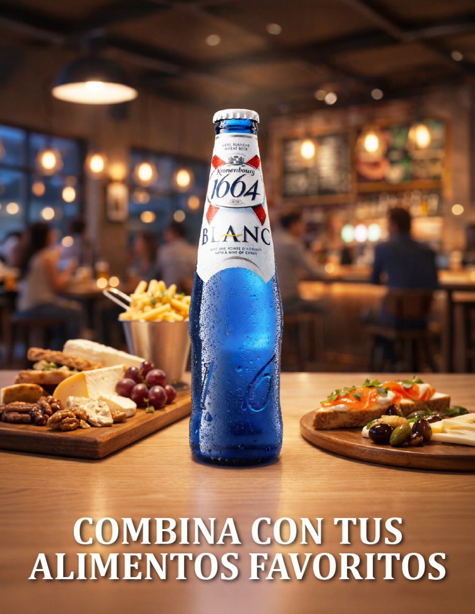 Cerveza clara Kronenbourg Cerveza Belgian Wheat Clara Amargo 330 ml