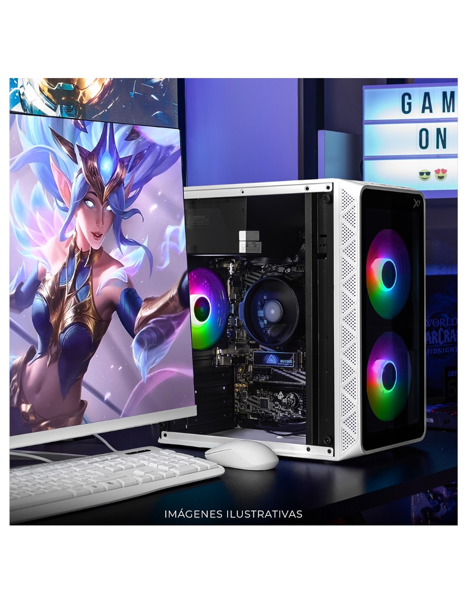 Computadora gamer Xtreme Pc Gaming XTACR732GBVEGA7MDPW 24 pulgadas Full HD AMD Ryzen 7 AMD Radeon Graphics 16 GB RAM 1 TB SSD