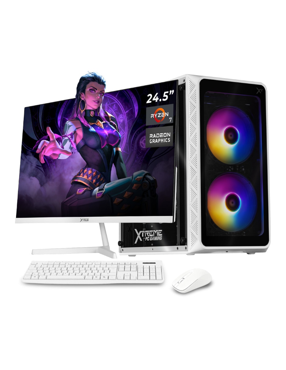 Computadora gamer XTACR732GBVEGA7MDPW 24 pulgadas Full HD AMD Ryzen 7 AMD Radeon Graphics 16 GB RAM 1 TB SSD