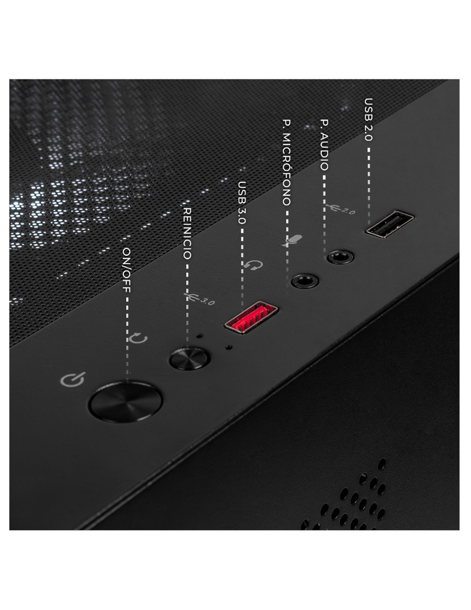 Computadora gamer Xtreme PC Gaming XTBRR732GB54060TPB AMD Ryzen 7 NVIDIA GeForce RTX 5060 16 GB RAM 1 TB SSD
