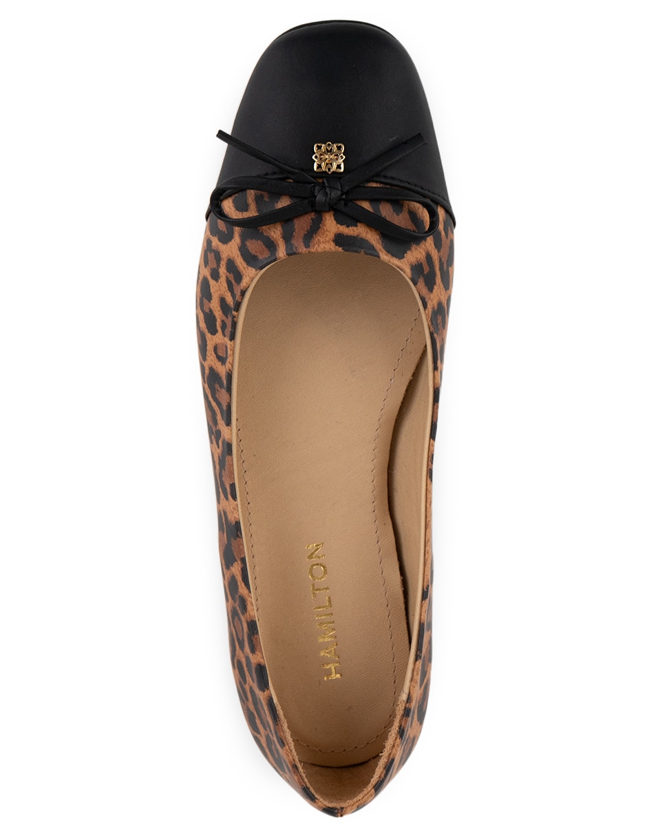 Balerina Hamilton Footwear Elisa Leopard para mujer