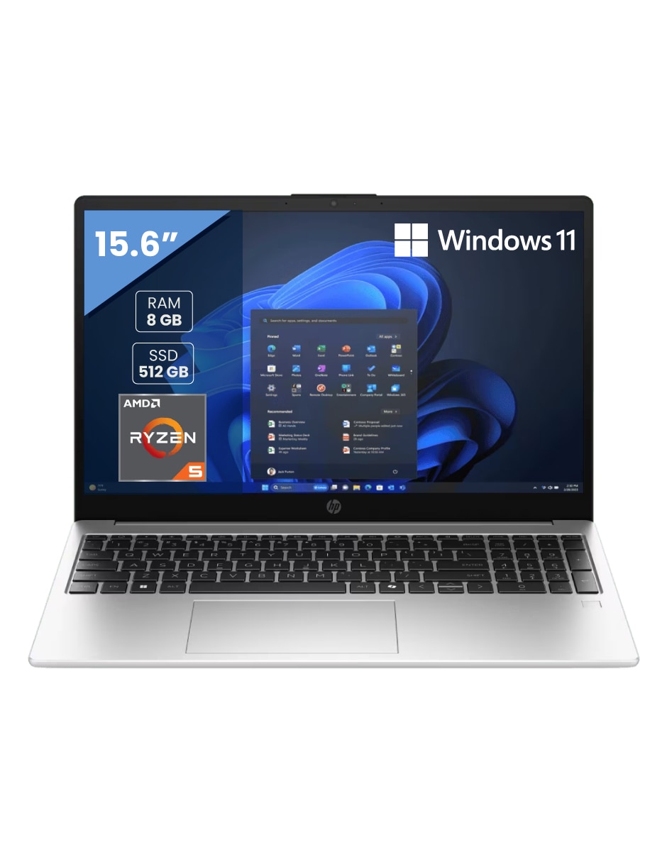 Laptop HP C7GN5AT 15.6 pulgadas Full HD AMD Ryzen 5 AMD Radeon Graphics 8 GB RAM 512 GB SSD