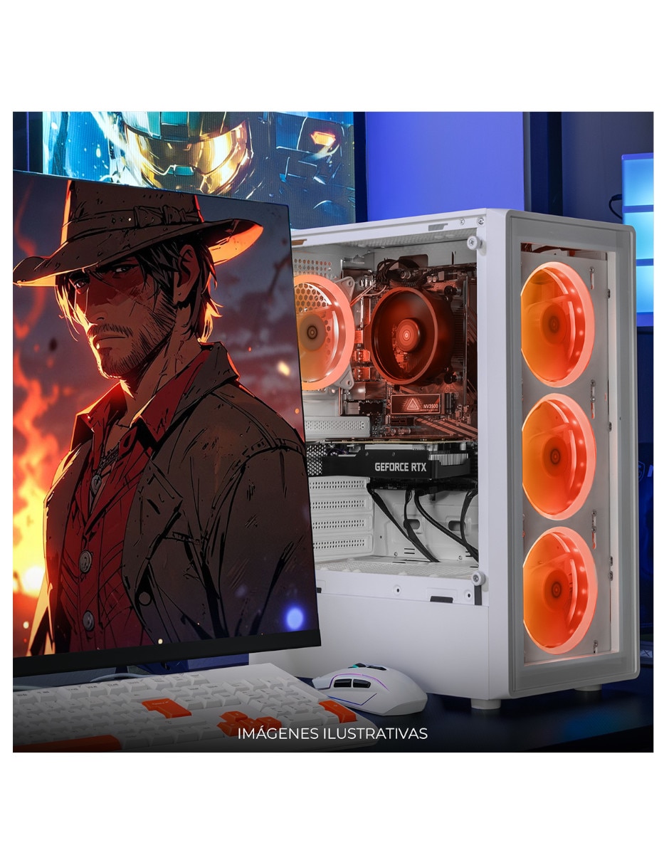 Computadoira gamer XTPCR516GB3050MDW 23.8 pulgadas Full HD AMD Ryzen 5 NVIDIA GeForce RTX 3050 16 GB RAM 1 TB SSD 5