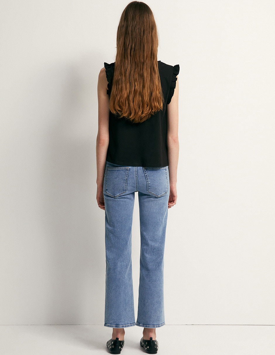 Playera cuello v para mujer 4