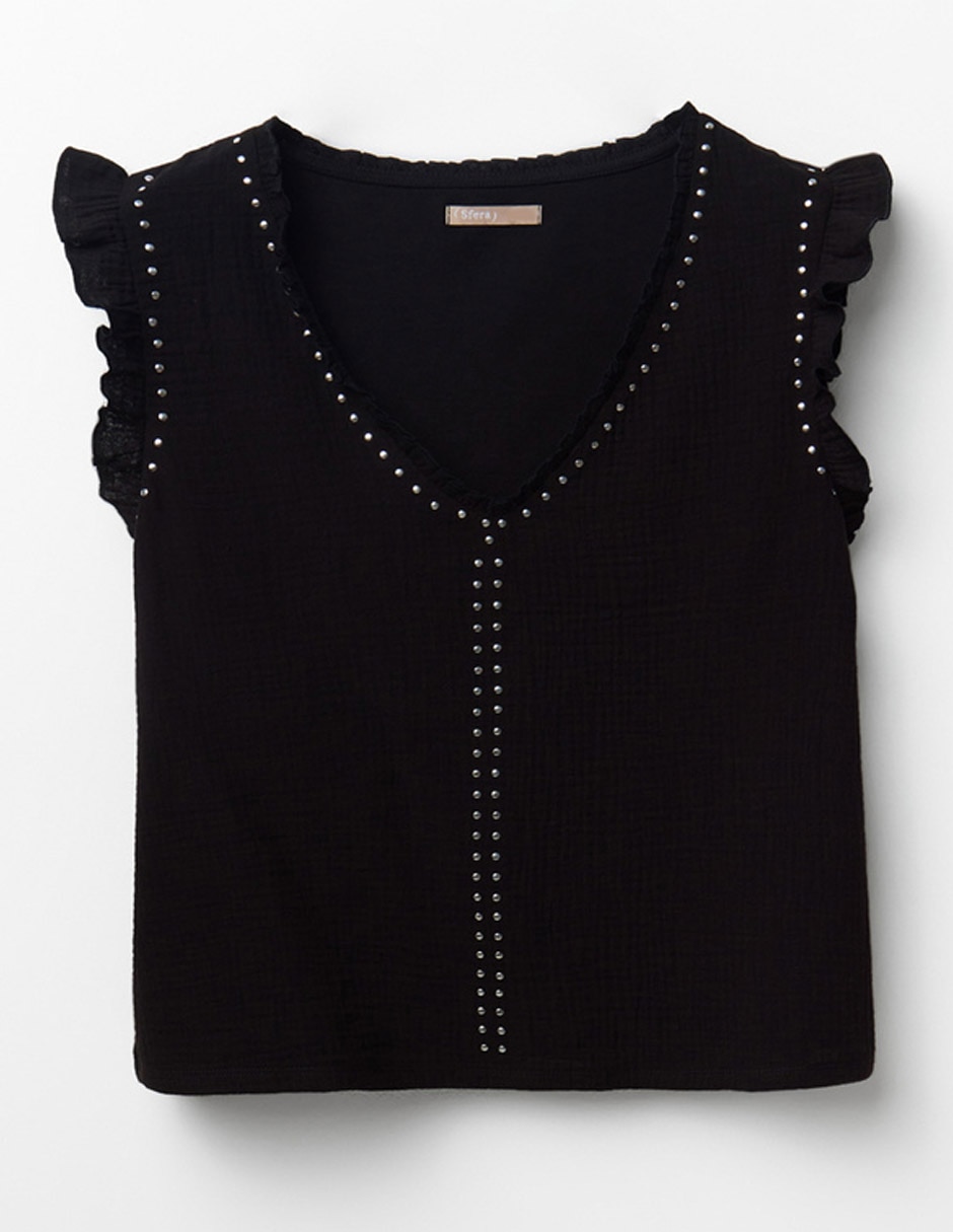 Playera cuello v para mujer 2