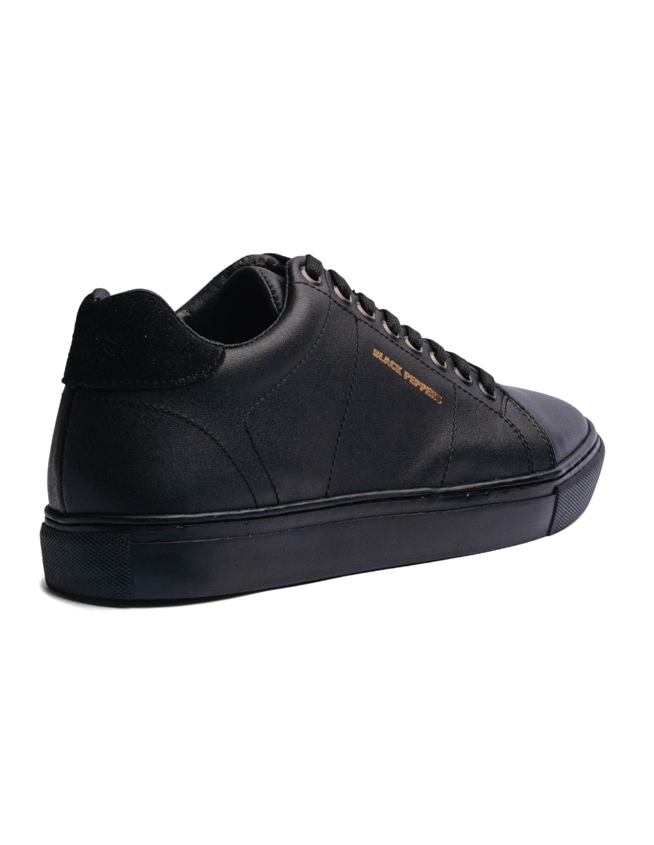 Tenis de piel Black Peppers para hombre
