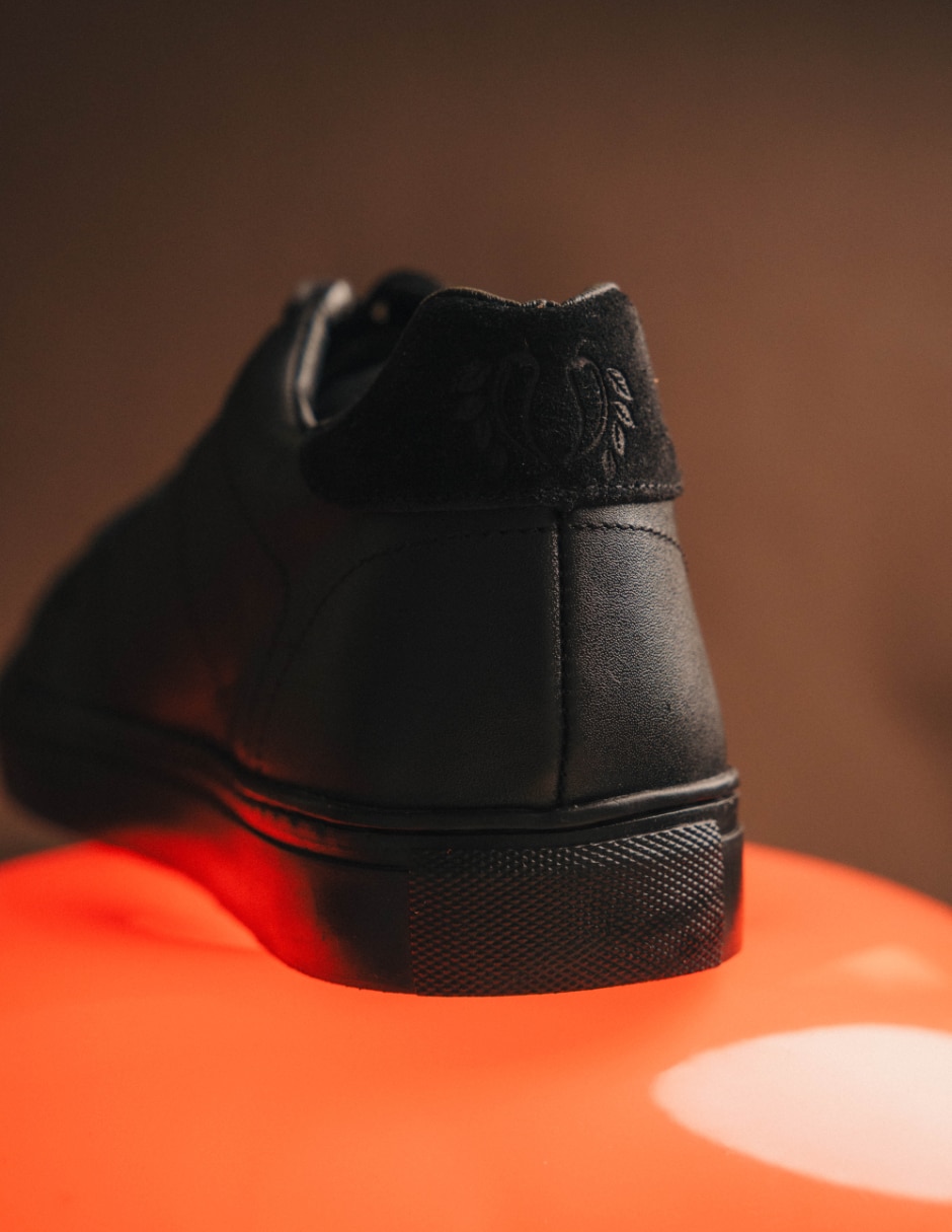 Tenis de piel Black Peppers para hombre