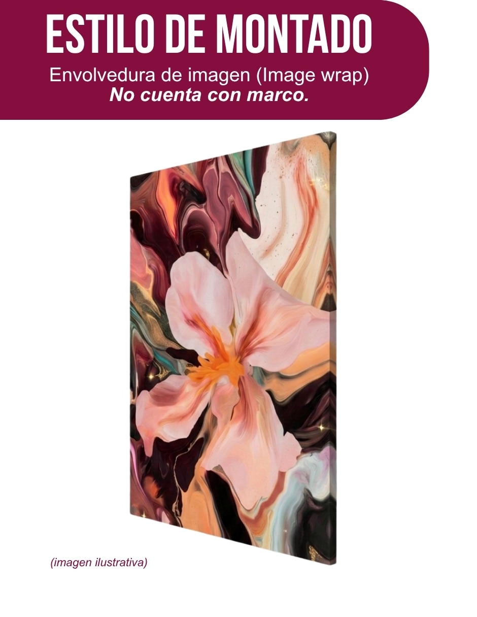 Cuadro decorativo Genérica Impresion flores abstractas