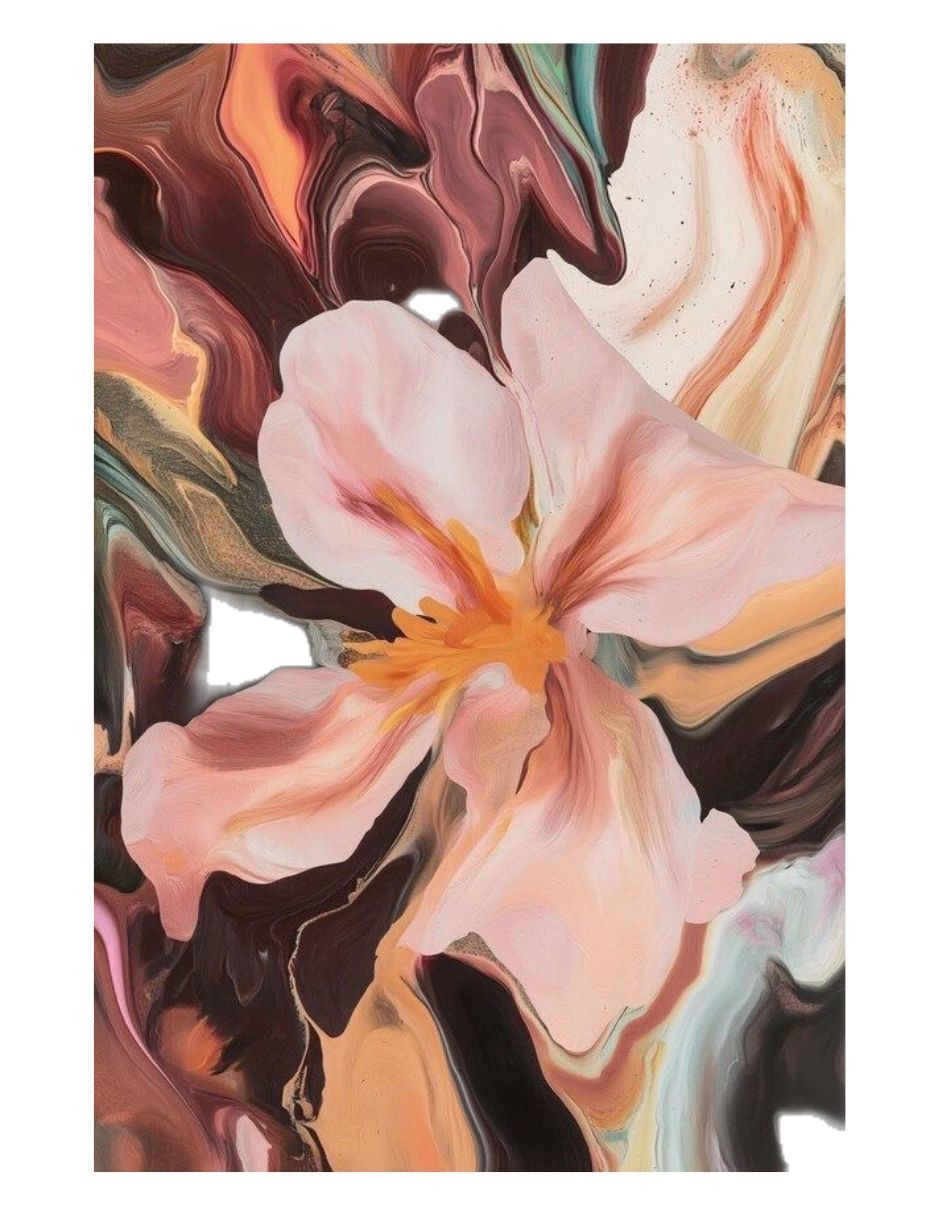 Cuadro decorativo Impresion flores abstractas