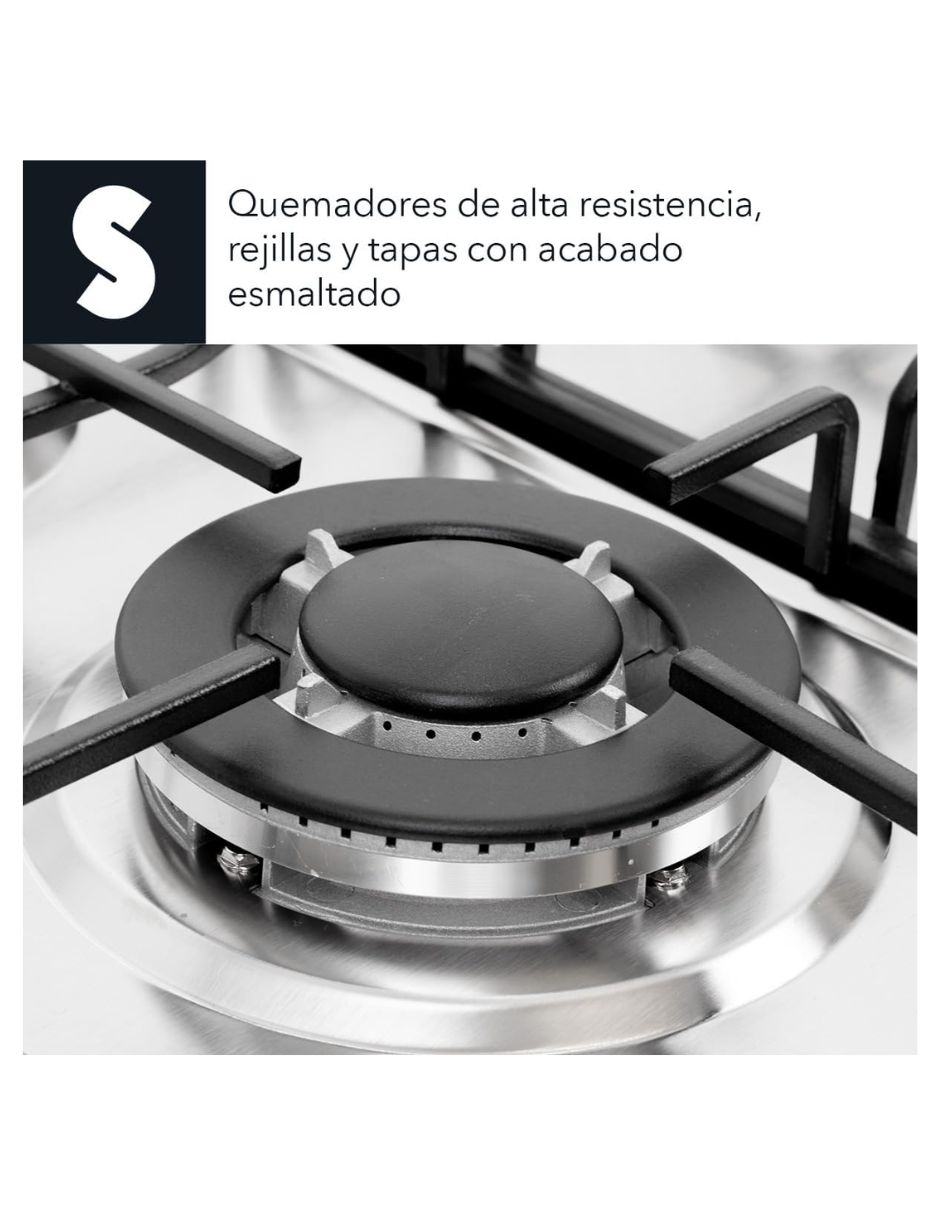 Parrilla a gas LP empotrable Signa