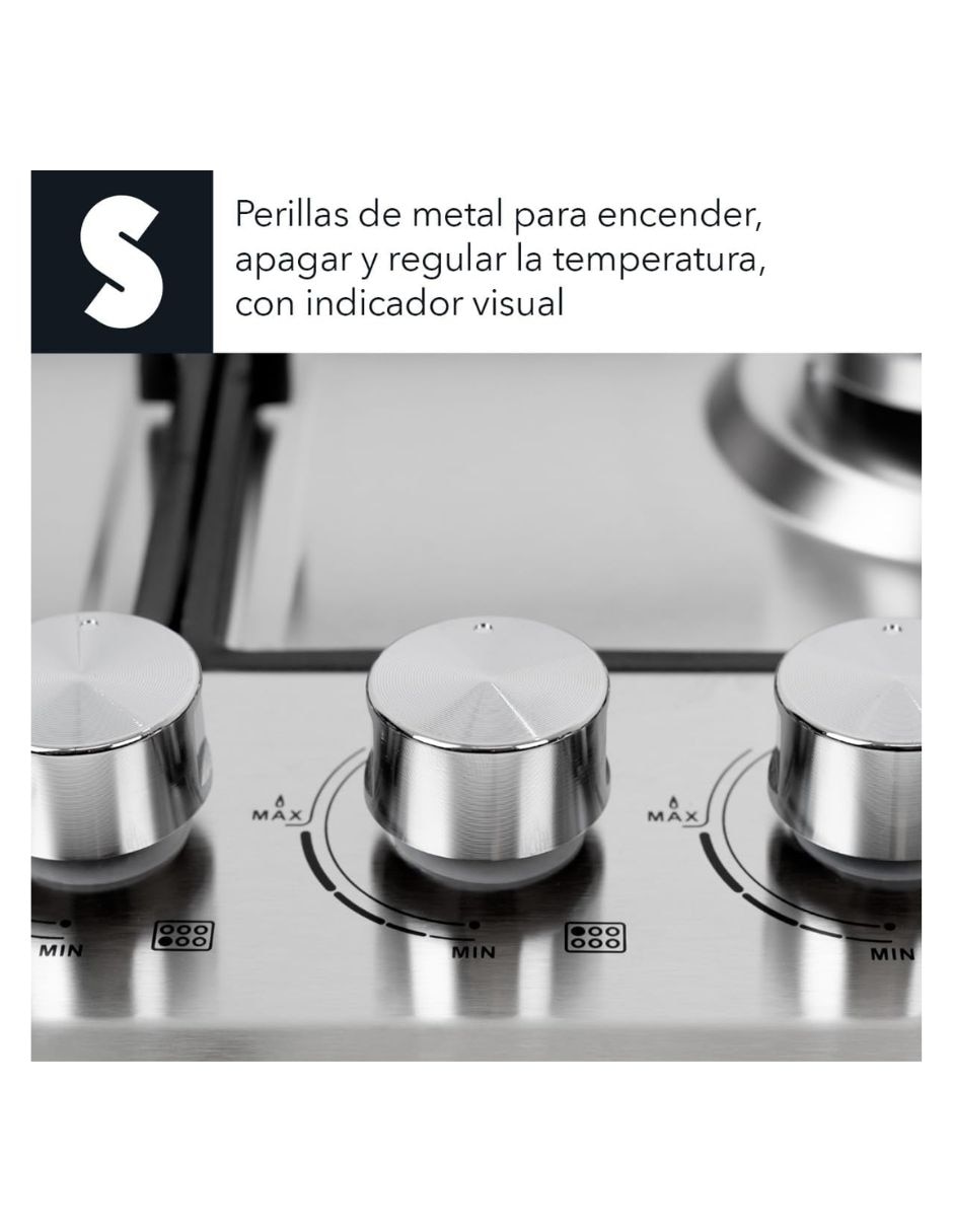 Parrilla a gas LP empotrable Signa