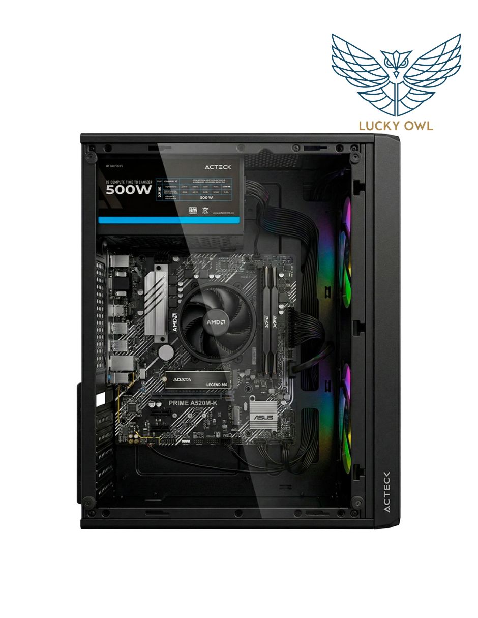 Computadora de escritorio Lucky Owl PC-041 AMD Ryzen 7 32 GB RAM 1 TB SSD