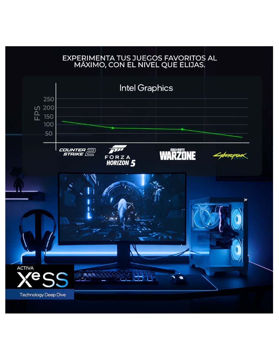 Computadora gamer Xtreme Pc Gaming XTBRU916GB5XEMTGB 27 pulgadas Full HD Intel core ultra 9 Integradas 16 GB RAM 1 TB SSD