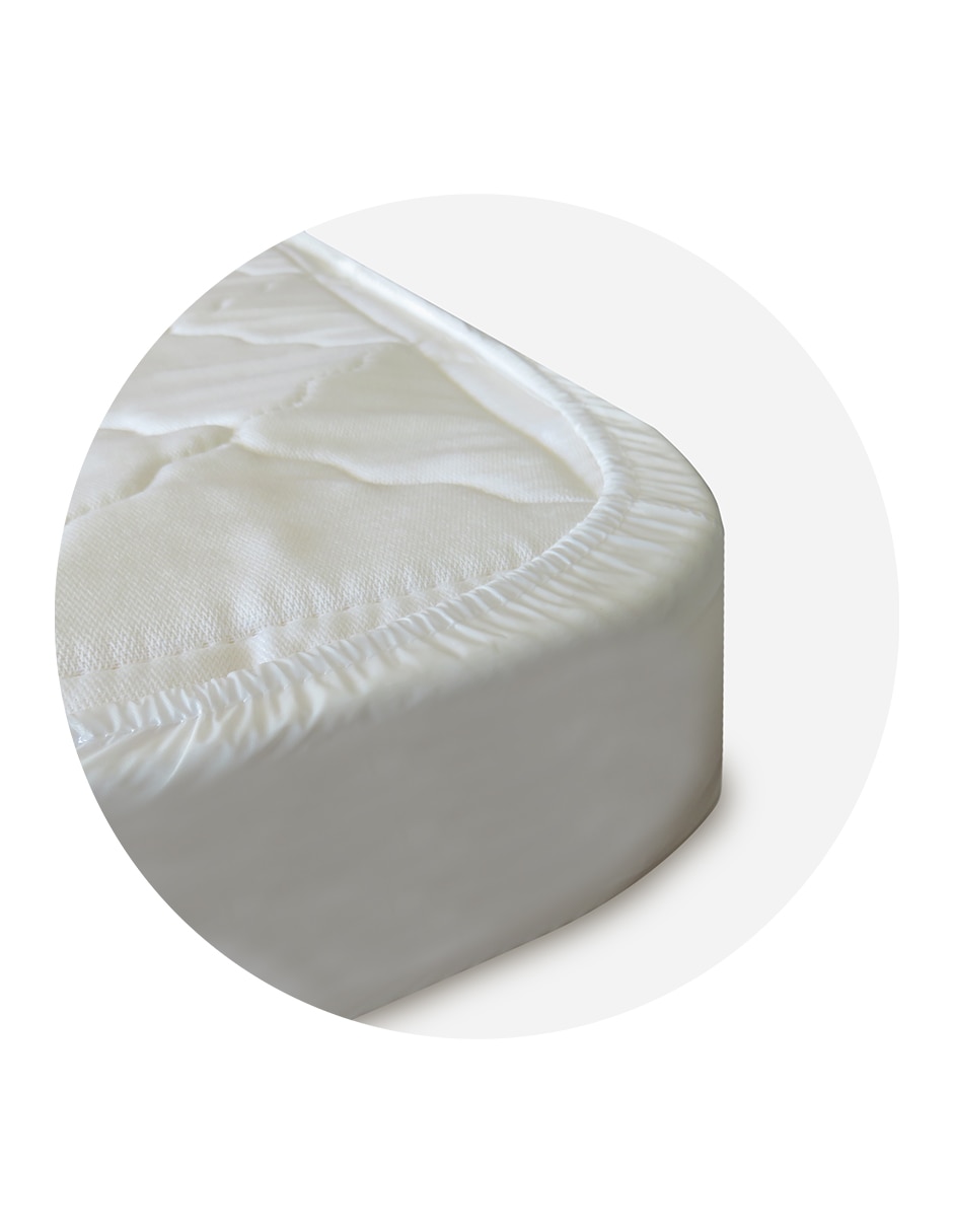 Protector de colchón Carestino impermeable para cuna cama de madera de 140x70cm acolchado