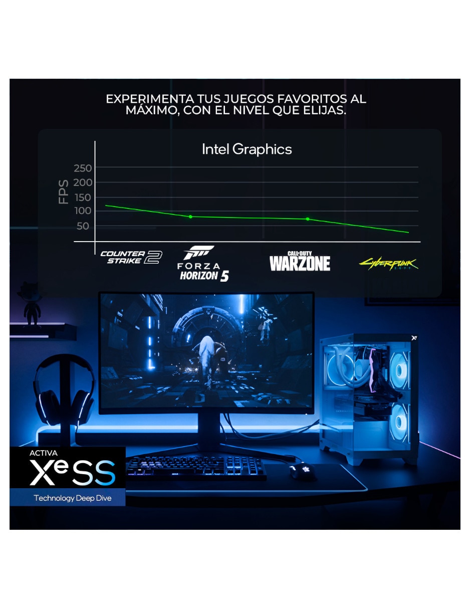 Computadora gamer Xtreme Pc Gaming XTBRU916GB5XETGB Intel core ultra 9 Integradas 16 GB RAM 1 TB SSD