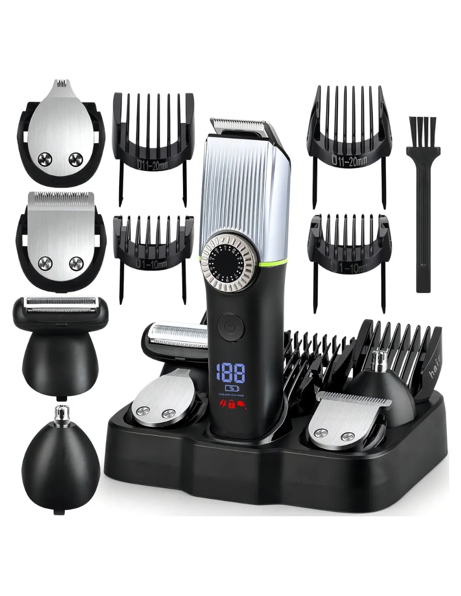 Recortadora para cabello barba y cuerpo GENÉRICA Kit recortadora