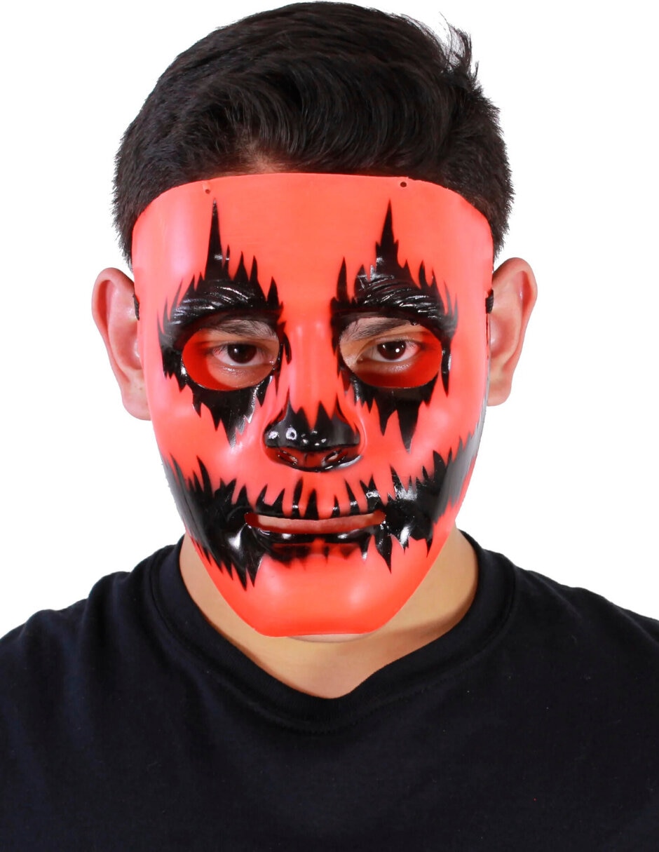 Máscara para disfraz de Face pumpkin painted Face Painted REV