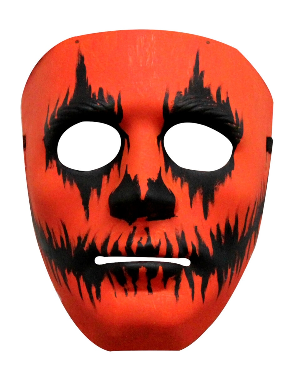 Máscara para disfraz de Face pumpkin painted Face Painted REV
