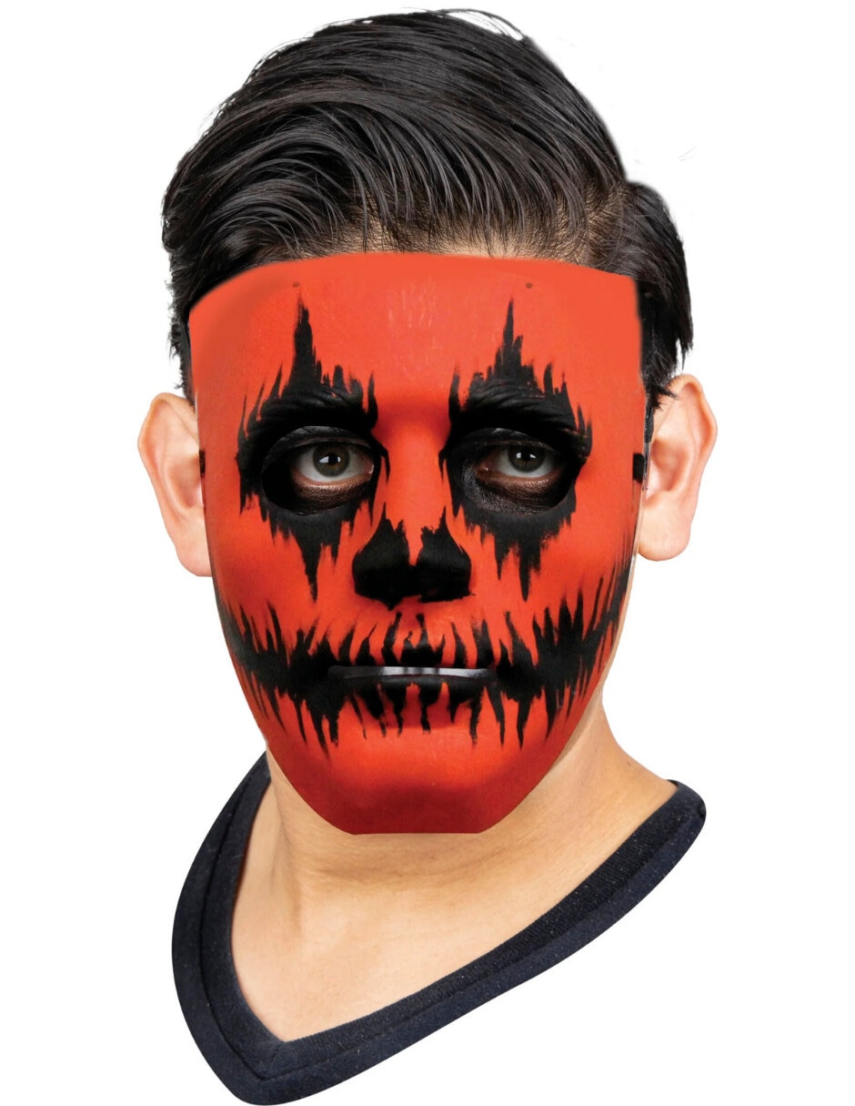 Máscara para disfraz de Face pumpkin painted Face Painted Máscara para disfraz de Face pumpkin painted Face Painted