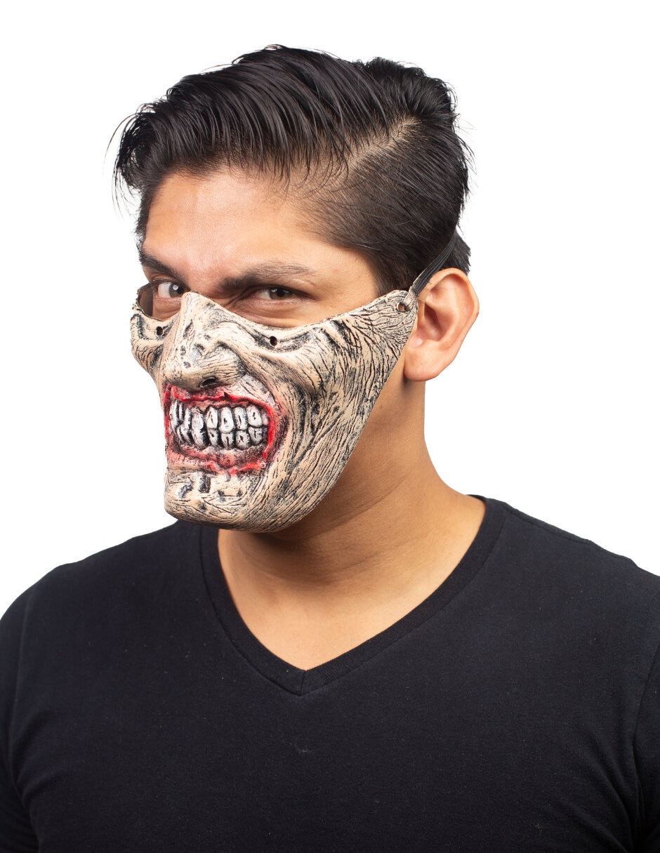 Máscara para disfraz de Zombie Flesh Máscaras Rígidas REV