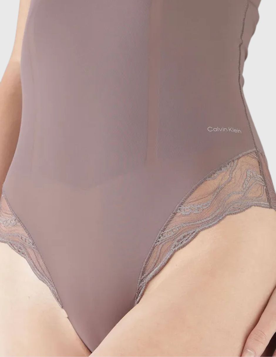 Body Calvin Klein cuello V escote profundo para mujer 3