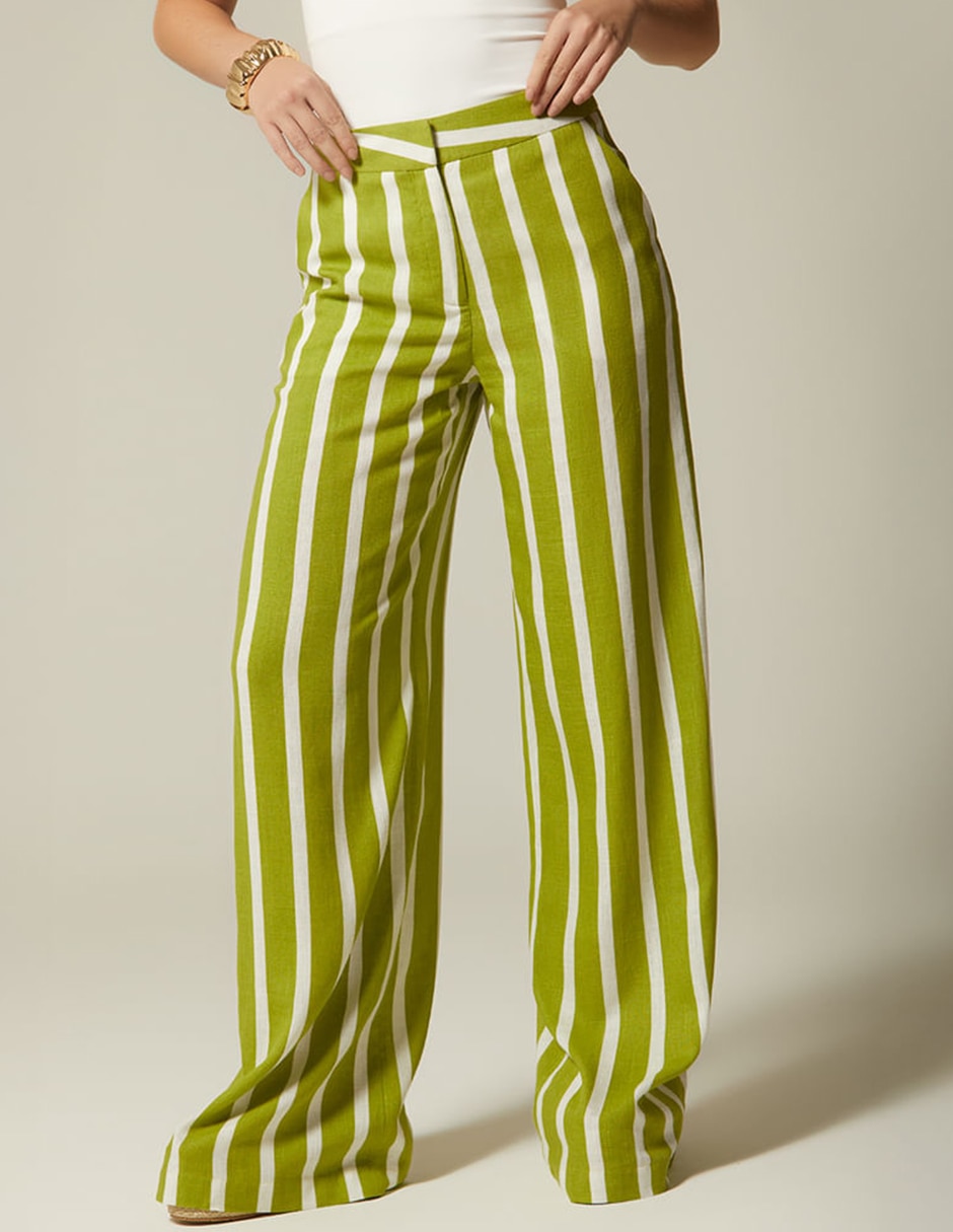 Pantalón Relaxed STUDIO F Brisa Tropical Palazzo para mujer