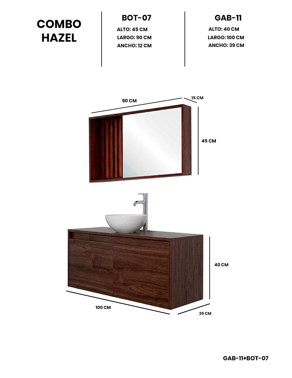 Gabinete armable Hazel de MDF y melamina 7