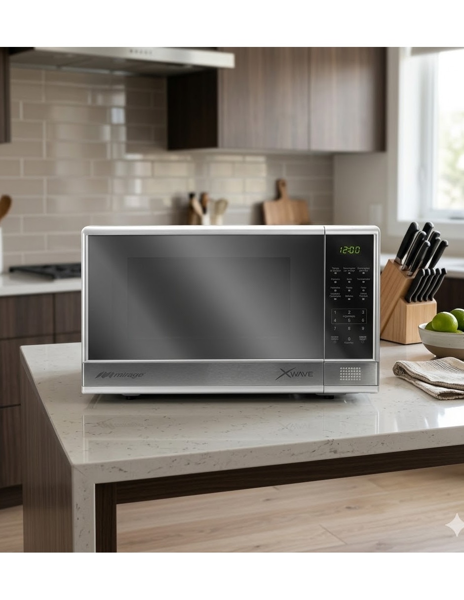 Horno de microondas convencional Mirage modelo MWD031E-PLATA de 1.1 pies