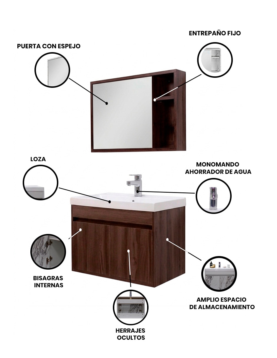 Gabinete armable Agatha de MDF y melamina 3
