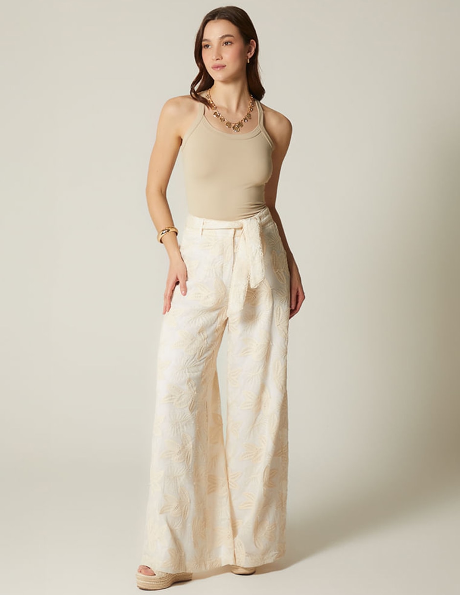 Pantalón Relaxed STUDIO F Cabo Mallorca Palazzo para mujer
