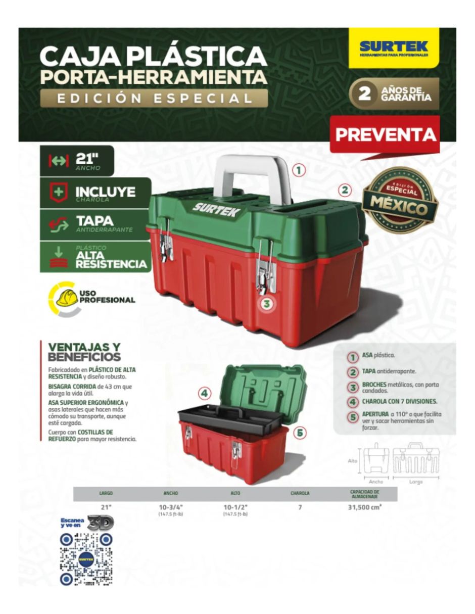 Caja de herramientas 7 compartimentos 5