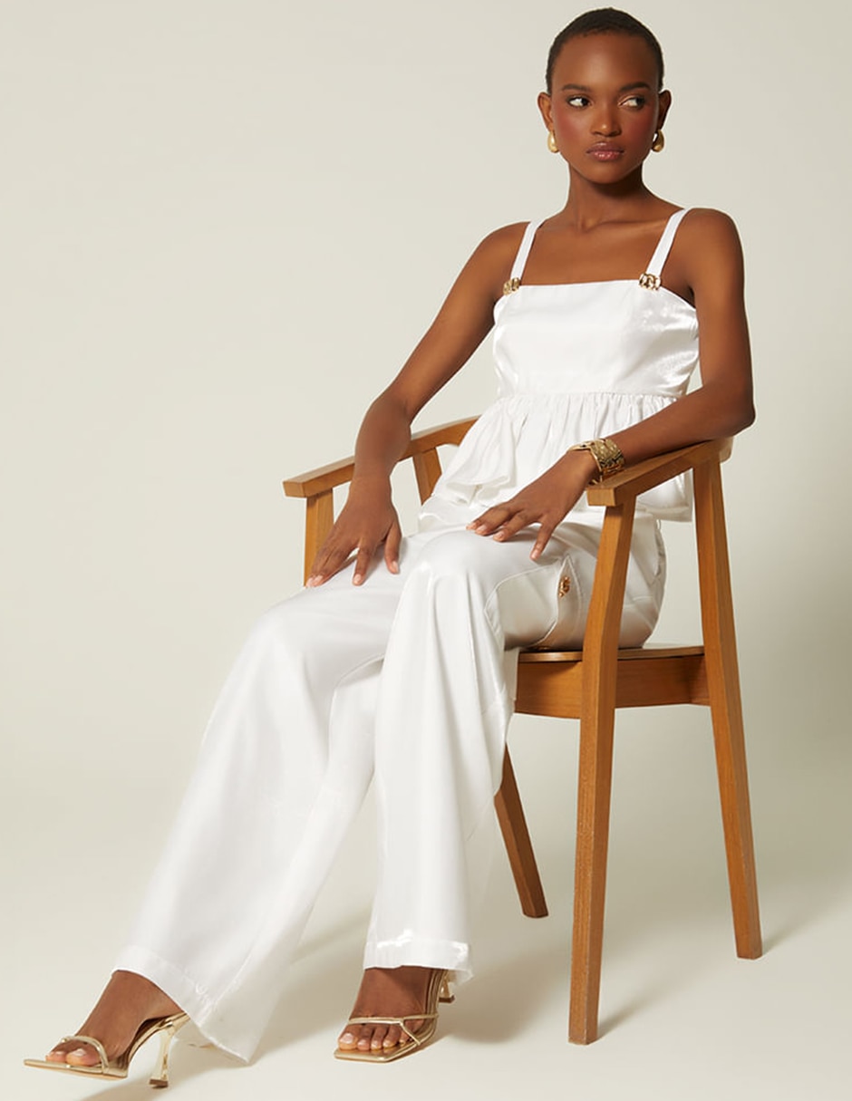 Pantalón de vestir palazzo para mujer 5