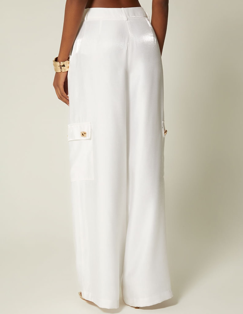 Pantalón de vestir palazzo para mujer 3